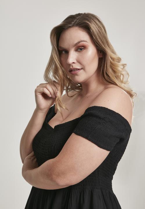 Image du produit Urban Classics Ladies Smoked Off Shoulder Dress (XXL)