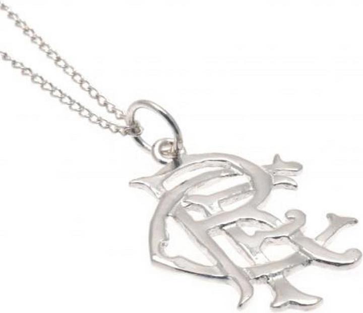 Actual product image Rangers FC Sterling Silver Pendant and Chain (100% sterling silver)