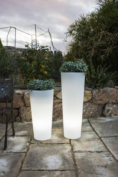 Productafbeelding Newgarden FICUS 60 LED bloempot, grote verlichte plantenbak voor tuin, terras E27 ø29x59cm IP6 (E27)