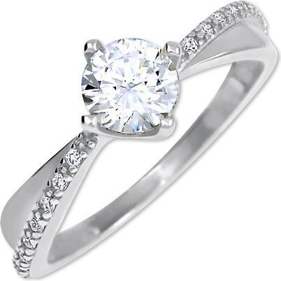 Actual product image Brilio Golden women Ìs ring with crystals 229 001 00806 07 - Circuit: 56 mm (56)