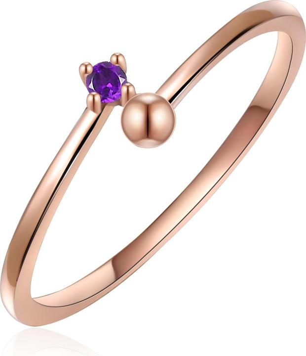 Produktbild Glanzstücke München Damen Sterling Silber Amethyst roségold - 15538 (60, 925 Silber)