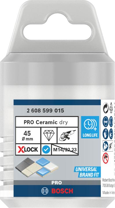 Actual product image Bosch Professional Zubehör PRO Core Cutter dry X-Lock, 45 x 35 mm (45 millimetres)