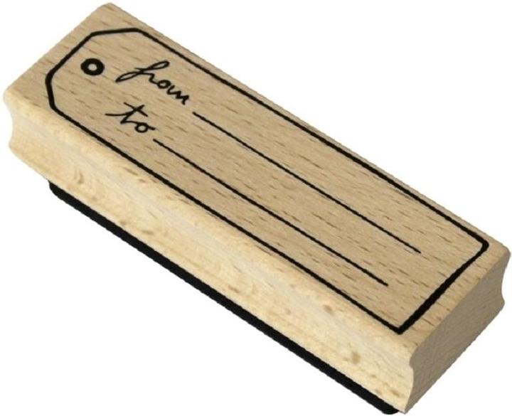 Produktbild Artoz Motivstempel From...to... Text, Hellbraun