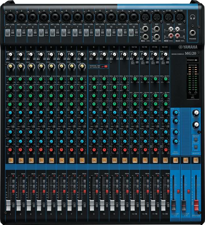 Actual product image Yamaha Mg20 (Studio- and Livemixer)