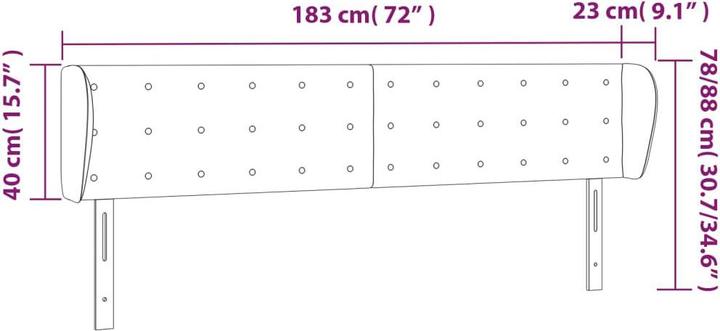 Actual product image VidaXL Zain (183 x 23 x 88 cm)