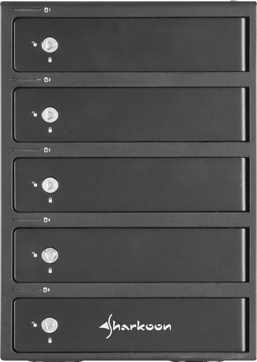Actual product image Sharkoon 5-BAY RAID Box, USB 3.0 (3.5")