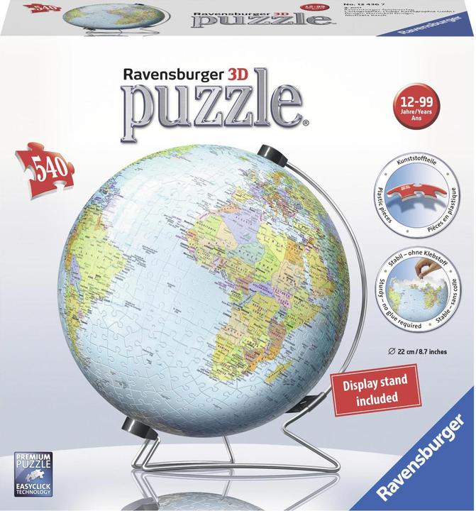 Produktbild Ravensburger 3D-Kugel-Erde 540st. (540 Teile)