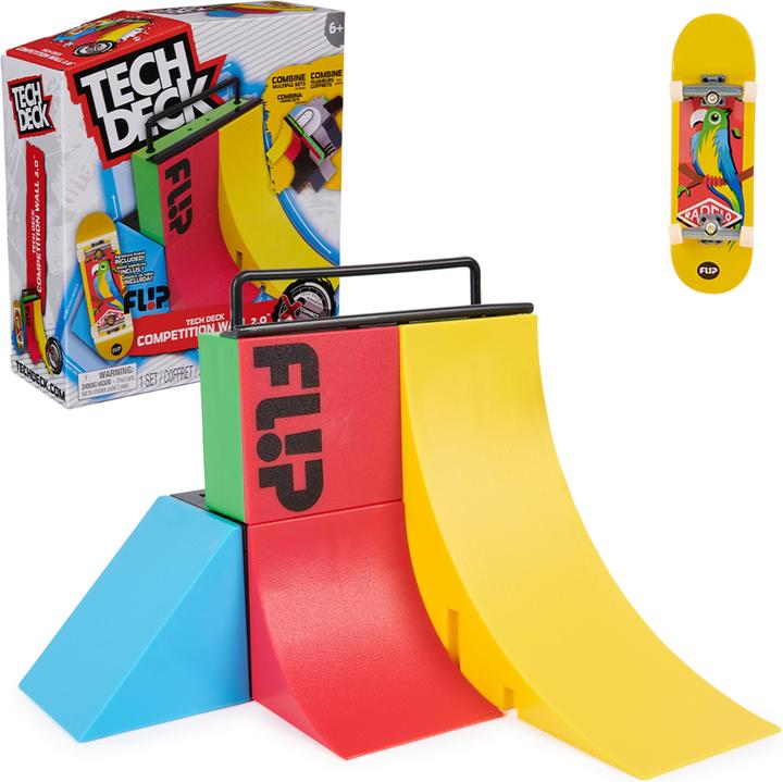 Produktbild Tech Deck X-Connect Starter-Set - Competition Wall 2.0 Rampenset mit authentischem Fingerboard der M (Englisch)