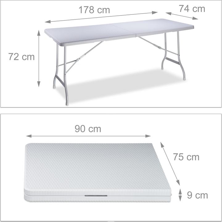 Actual product image Relaxdays garden table (178 cm)