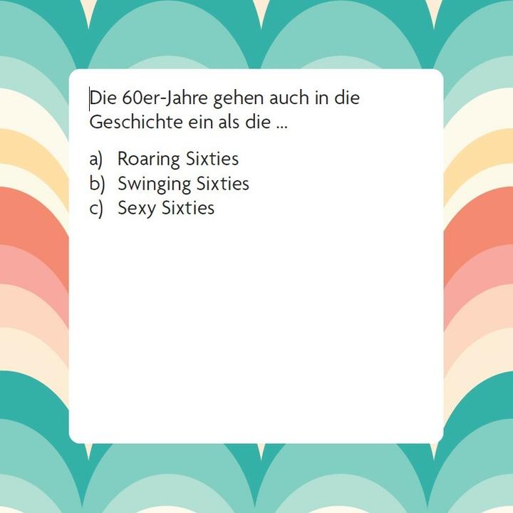 Produktbild Das 60er Quiz (Deutsch)