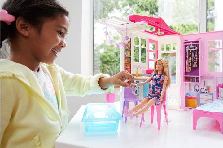 Produktbild Barbie Ferienhaus mit Möbeln und Puppe