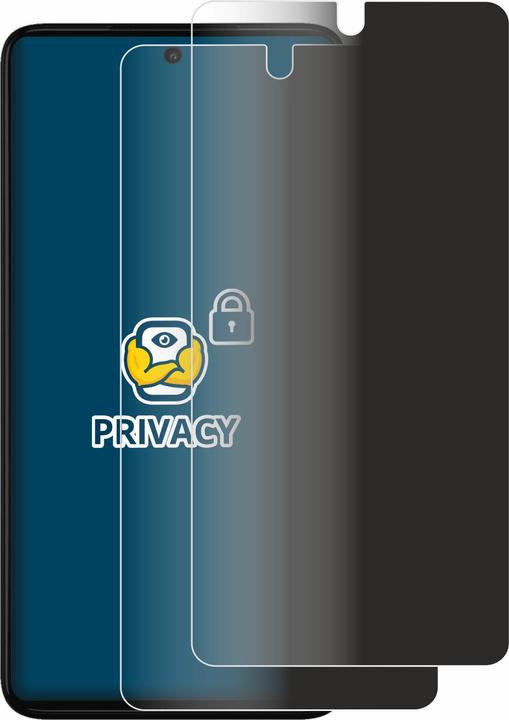 Productafbeelding BROTECT Anti-spionnetje privacyfolie Beschermfolie tegen blauw licht (2 Stuk, Motorola Moto G52)