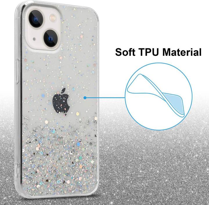 Actual product image Cadorabo Case for Apple iPhone 14 in TPU sparkling glitter style (Apple iPhone 14)