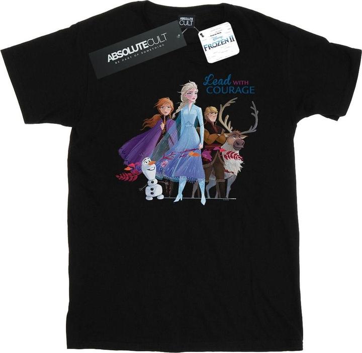 Image du produit Disney - T-shirt FROZEN LEAD WITH COURAGE - Femme (XL)