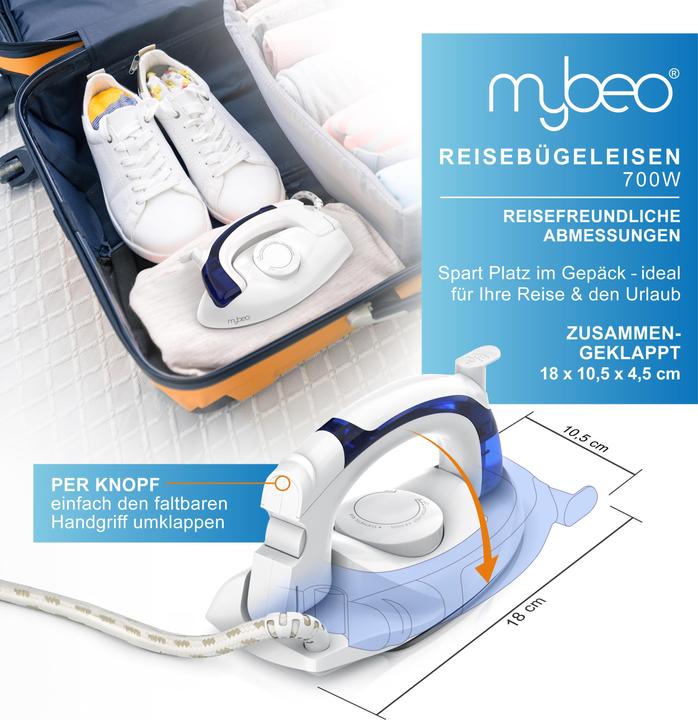 Actual product image Mybeo Travel iron (700 W)
