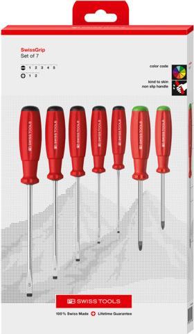 Productafbeelding PB Swiss Tools Schroevendraaiersets (Schroeven met sleufkop, Kruisvormig PZ)