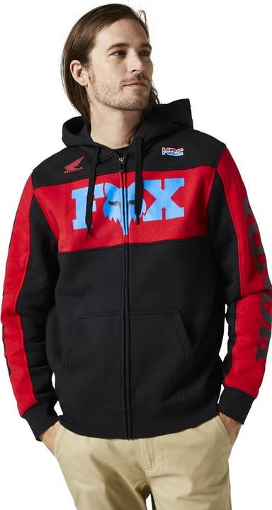 Fox Hoody 22 Honda Zip Blk S (S)