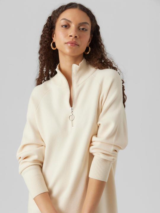 Image du produit Vero Moda VMGOLDNEEDLE LS HIGHNCK ZIPPER DRESS REP Robe en maille (XL)