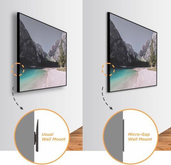 Actual product image Maclean MC-837 - VESA Screen/ TV Mount, 75", black, 50 kg (Wall, 75", 50 kg)