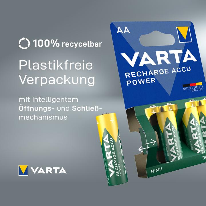 Actual product image Varta Recharge Accu Power (4 pcs., AAA, 800 mAh)