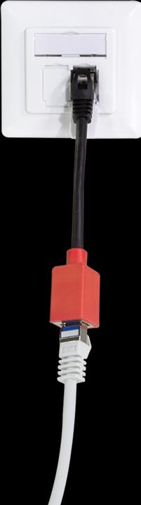 Produktbild LogiLink Geräteschutzadapter für RJ45-Anschlüsse (Break-Away-Adapter) (SFTP, CAT6a, 0.20 m)