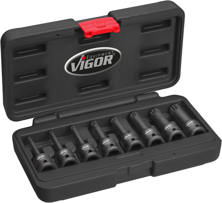Immagine prodotto Vigor Assortimento di inserti per avvitatore a impulsi per profilo interno multidente (XZN) V7018