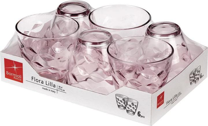 Immagine prodotto Bormioli Rocco Bormioli Bicchieri Acqua Lilla Flora 6 (0.26 l, 6 x)