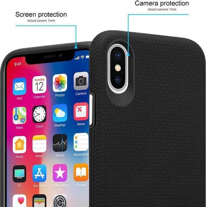 Actual product image Cadorabo Hybrid Triangle Cover (Apple iPhone X)