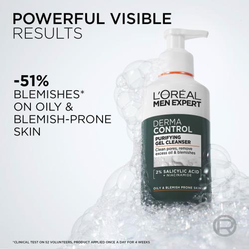 Produktbild L'Oréal Paris Men Expert Derma Control Purifying Gel Cleanser (Gel, 260 ml)