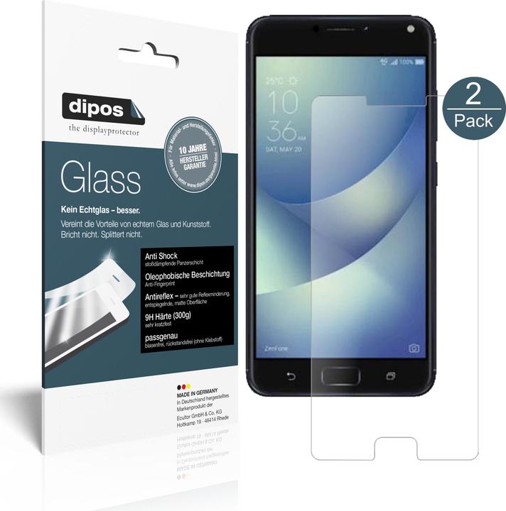 Actual product image Dipos Screen Protector Anti-Shock (2 Piece, Asus Zenfone 4)