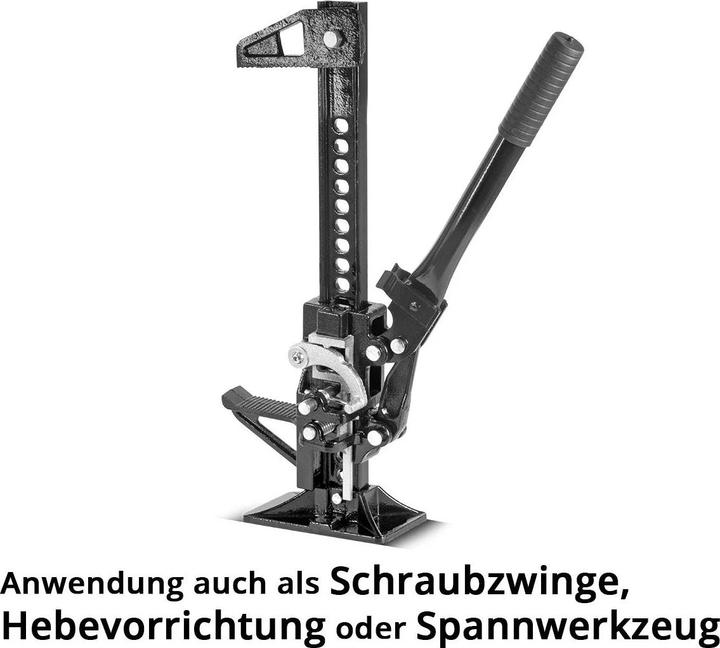 Produktbild Stahlwerk Zahnstangenheber 20" 3t 33cm Farm Jack Stockwinde Offroad Wagenheber