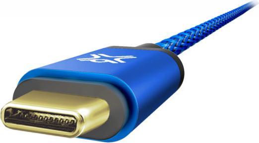 Produktbild Xlayer Fully Reversible USB-C To Usb- Premium Balistic Cable 1.2m Blue (1.20 m, USB 3.2 Gen 1)