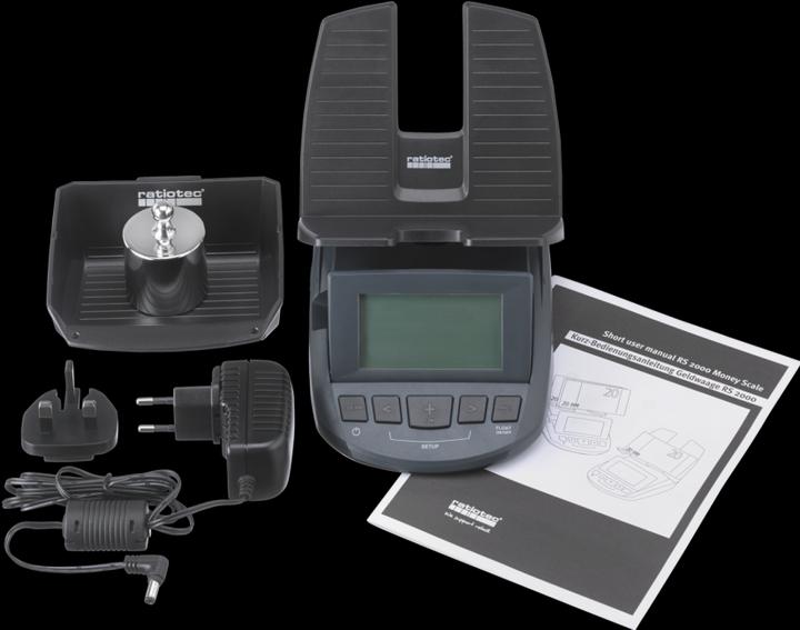 Produktbild ratiotec Geldwaage RS 2000 (Made in Germany) (Geldscheinzähler, Münzzähler)