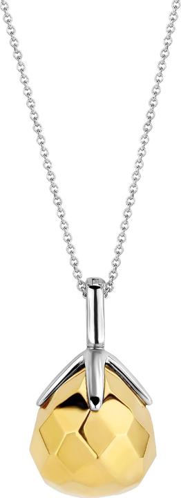 Ti Sento Milano Kette mit Anhänger Flowerbud vergoldet 6791SY (925er Silber, 45 cm)