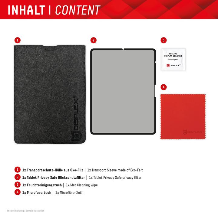 Image du produit Displex Tablet Privacy Safe, Tablet Blickschutzfolie (1 pièce(s), iPad Air 13 2024 (M2), iPad Pro 13 2024 (M4), iPad Air 13 2025)