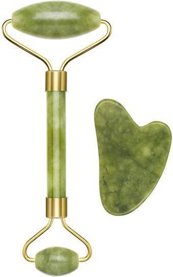 Beper C301ABE101 - Jade Massage Roller & Gua Sha Massage Stone -