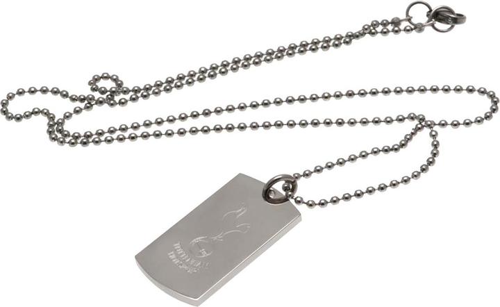 Produktbild Tottenham Hotspur FC Gravur Dog Tag und Kette (100% Stahl)