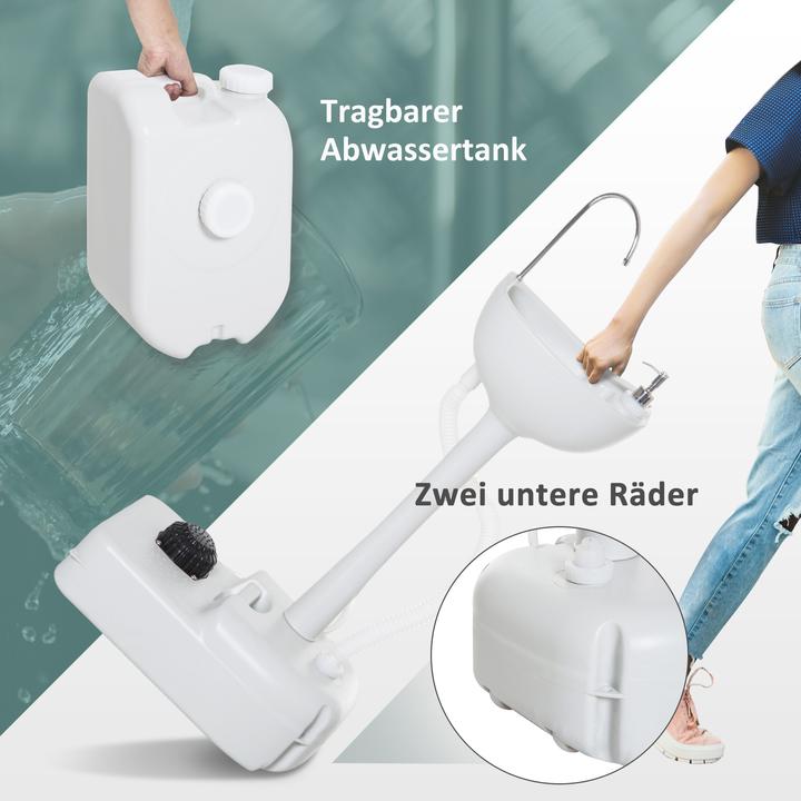Actual product image Outsunny Camping washbasin with waste water tank (830 mm, 500 mm)