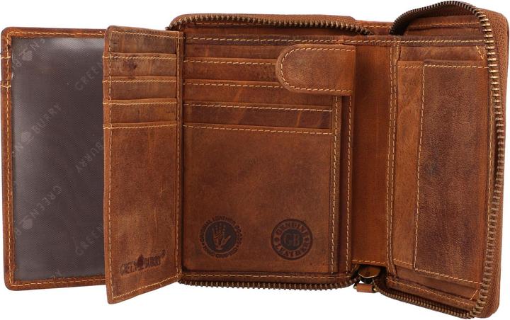 Produktbild Greenburry Vintage Sternzeichen Geldbörse Leder 10 cm