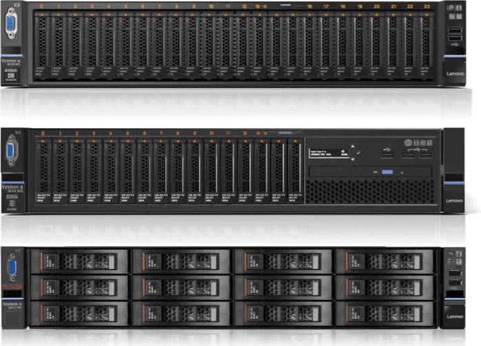 Actual product image Lenovo TopSeller x3650M5 Xeon 8C E5-2620v4 2.1G (Intel Xeon E5-2620 v4, 16 GB, Rack Server)