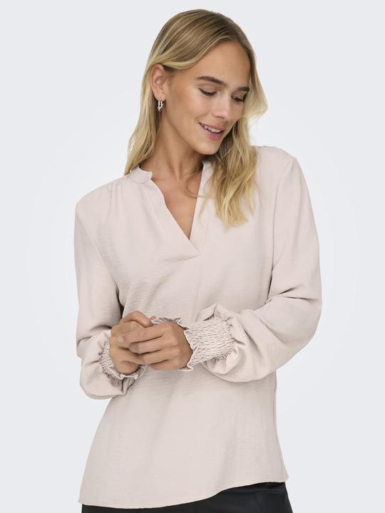Produktbild Only Normal geschnitten Rundhals Gesmokte Ärmelbündchen Voluminöser Armschnitt Top Top (XL)