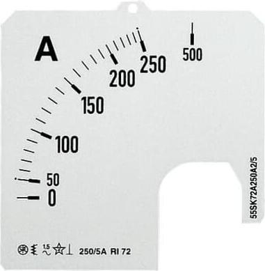 Produktbild ABB Wechselskala für AMT 1 Amperemeter SCL1- 2CSM110149R1041