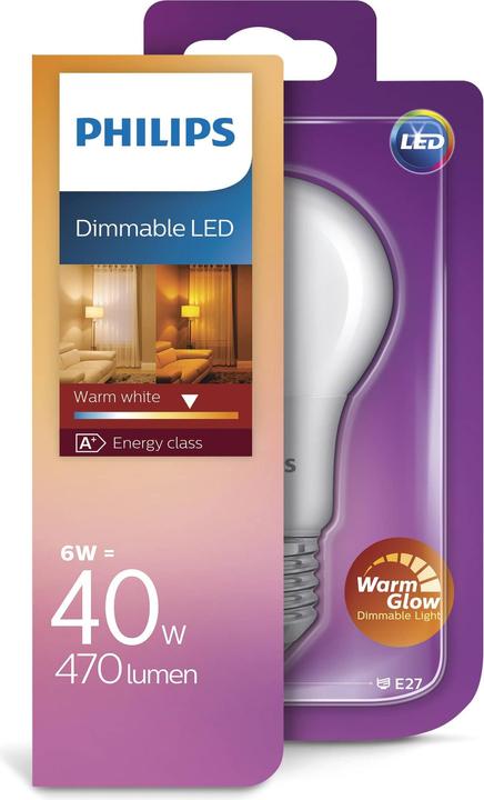 Image du produit Philips A60 (E27, 6 W, 470 lm, 1 x, G)