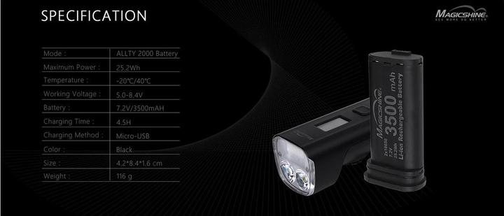 Produktbild Olight Akku Pack 3500 mAh für Allty 2000