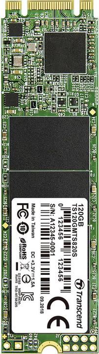 Actual product image Transcend Mts820s (120 GB, M.2 2280)