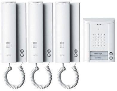 Actual product image Schneider Electric 3 Family Door Intercom Set white (Cable)