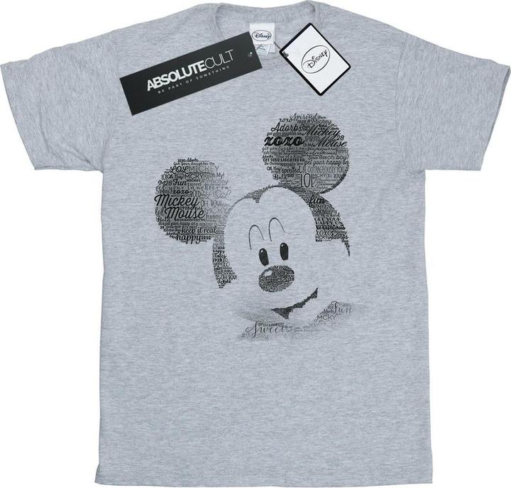 Disney Mickey Mouse Text Face TShirt