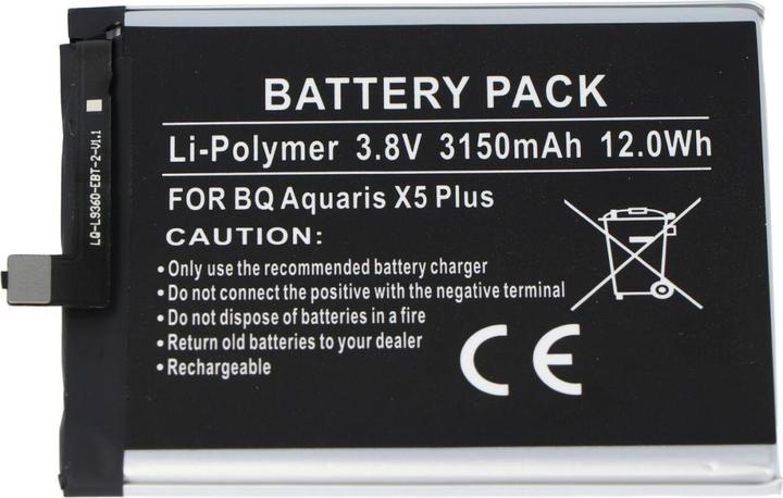 Immagine prodotto AccuCell Batteria BQ Aquaris X5 Plus, 3200
