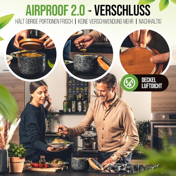 Actual product image Naturschmied Mortar with pestle and lid