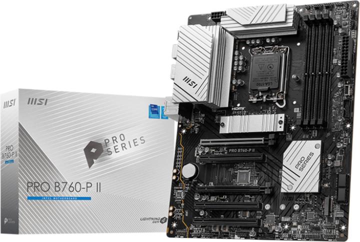 Immagine prodotto MSI PRO B760-P II (LGA 1700, Intel B760, ATX)